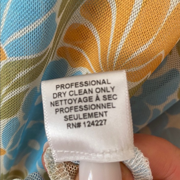 Misa Los Angeles $285 Vina Dress Size M Blue Yellow Vacation Travel Beach Cute - Picture 8 of 11